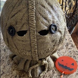 Trick or Treat Sam Halloween mask and lollipop